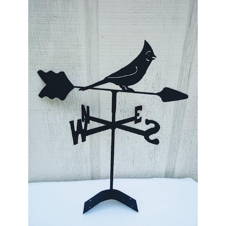 The Lazy Scroll Cardinal Roof Mount Weathervane TH331049